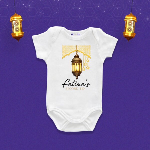 fatima's second eid Customized Onesie