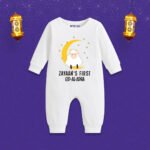 Zayaan's first eid al-Adha Customized Romper