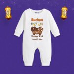 Burhan first bakra eid with mumma & baba Customized Romper