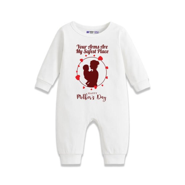 Your amrs are my safest place happy mother's day Customized Romper
