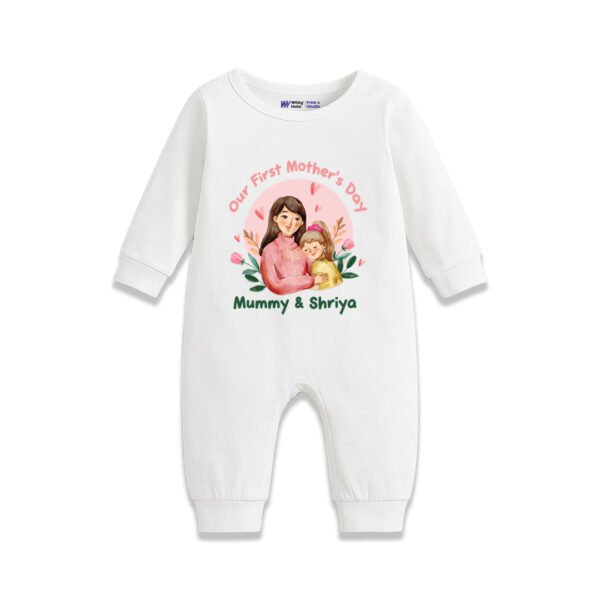 Our first mother's day mummy & shriya Customized Romper