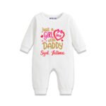 Just a girl with daddy love syd Fatima Customized Romper