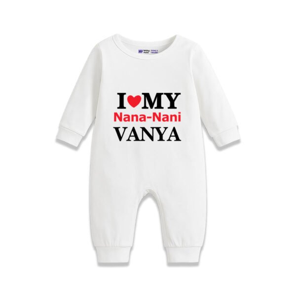 I love my nana-nani Vanya Customized Romper