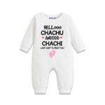 Hellooo chachu and chachi cant wait to meet you Customized Romper