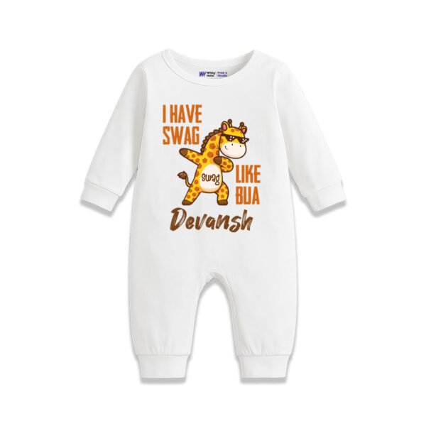 I have swag like bua devansh Customized Romper