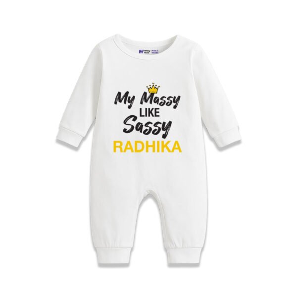 My massy like sassy Radhika Customized Romper