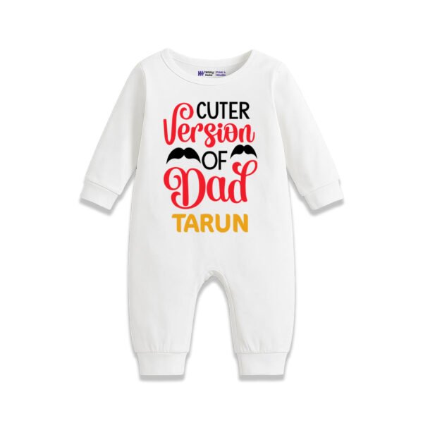 Cuter version of dad tarun Customized Romper