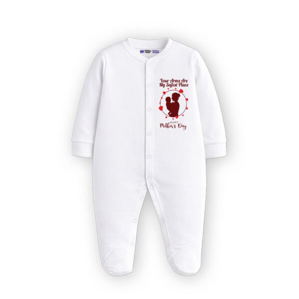 Your amrs are my safest place happy mother's day Customized Sleep Suit