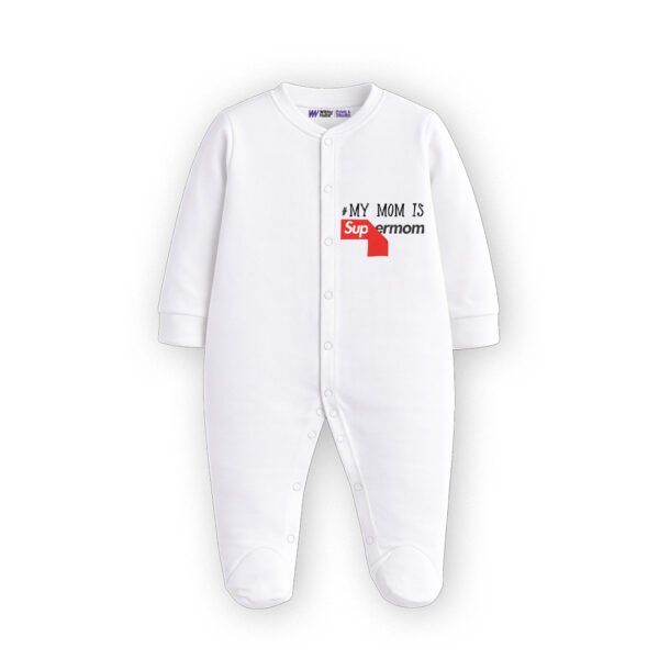 My mom is supermom Customized Sleep Suit