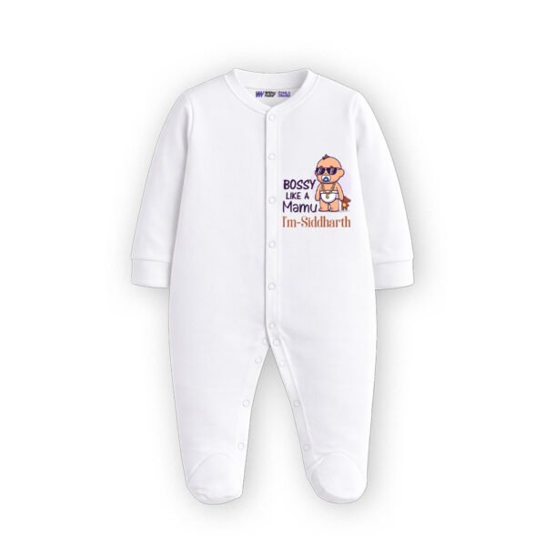 Bossy like a mamu i'm Siddharth Customized Sleep Suit