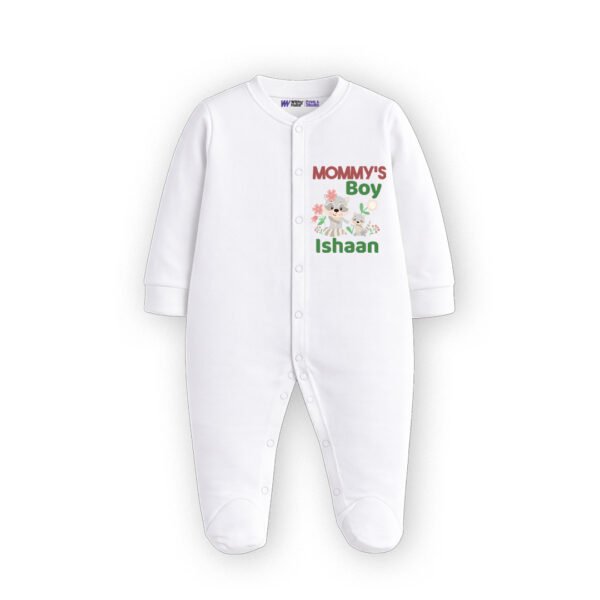 mommy's boy ishaan Customized Sleep Suit