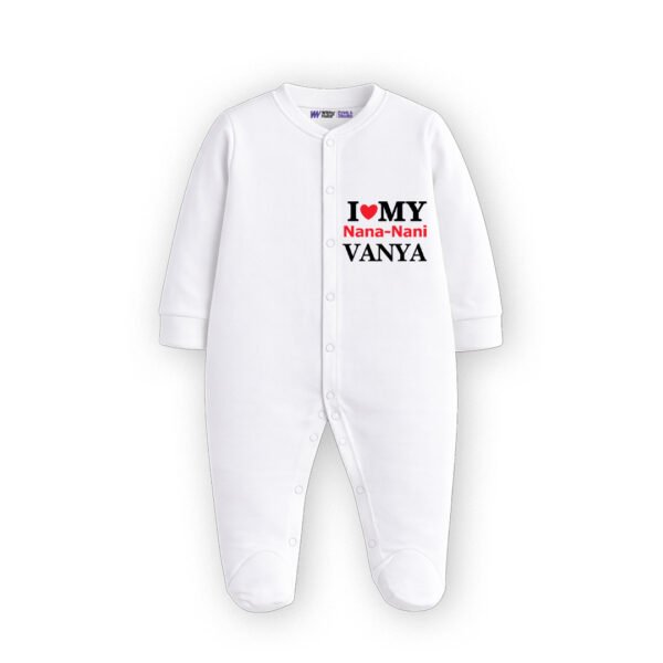 I love my nana-nani Vanya Customized Sleep Suit