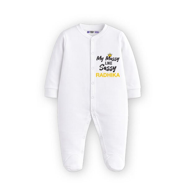 My massy like sassy Radhika Customized Sleep Suit