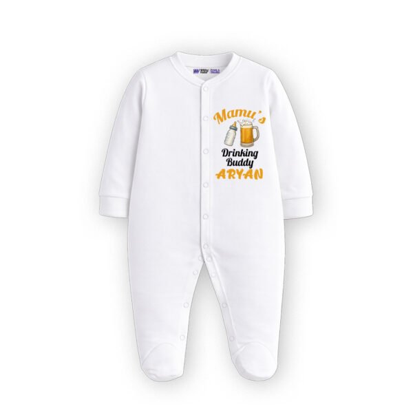 Mamu's drinking buddy Aryan Customized Sleep Suit