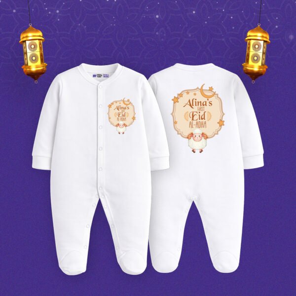 Alina's first eid al-Adha Customized Sleep Suit