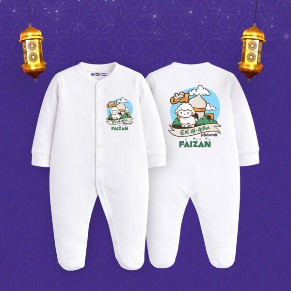 Eid Al-Adha Mubarak faizan Customized Sleep Suit