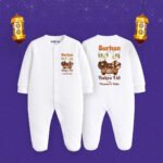 Burhan first bakra eid with mumma & baba Customized Sleep Suit