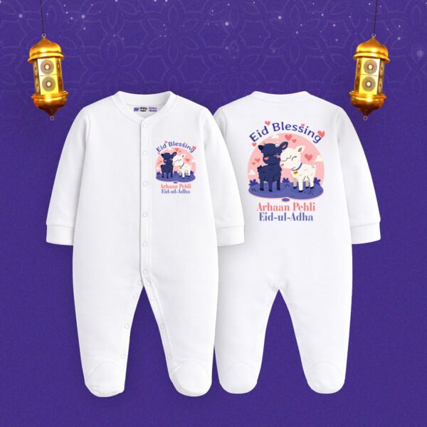 Arhaan pehli eid-ul-adha Customized Sleep Suit