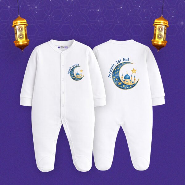 Ayyan's 1st eid Customized Sleep Suit