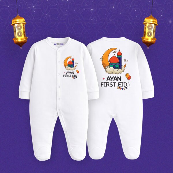 Ayan first eid Customized Sleep Suit