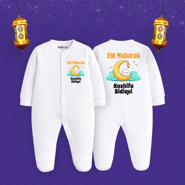 Eid mubarak kashifa sidhiqui Customized Sleep Suit