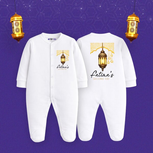 fatima's second eid Customized Sleep Suit