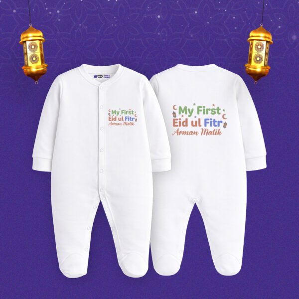 my first eid ul fitr arman malik Customized Sleep Suit