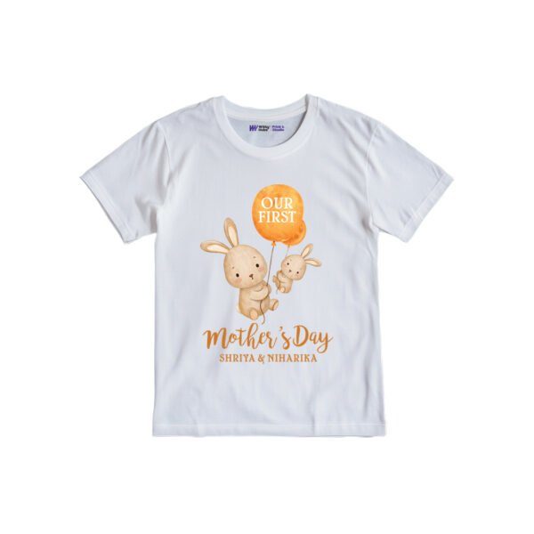 Our first mother's day mummy & niharika Customized Tshirt