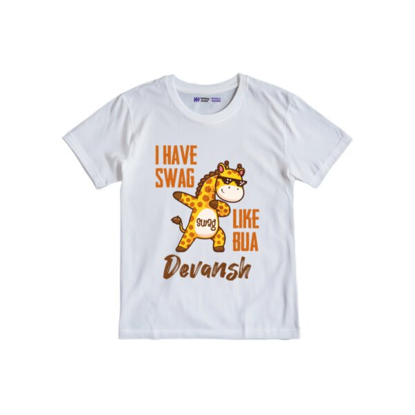 I have swag like bua devansh Customized Tshirt