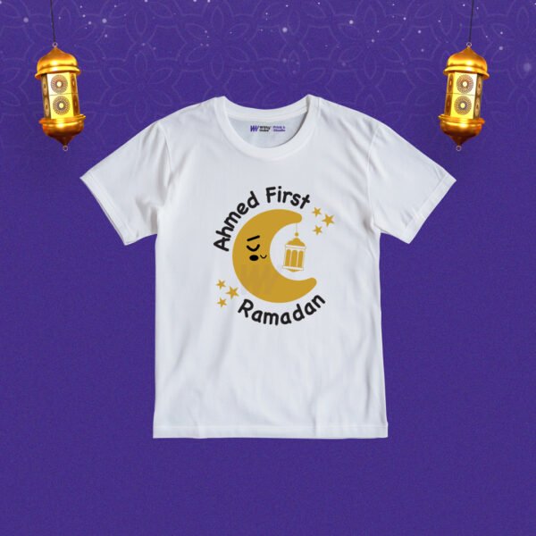 Ahmed first ramadan Customized Tshirt
